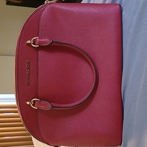 Red Michael Kors tote bag